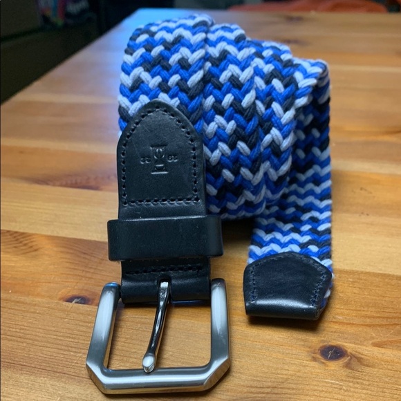 ASOS Braided Belt by Giani Feraud, Blue,Black & White - Picture 1 of 10